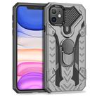 For iPhone 11 Armor Knight Series 2 in 1 PC + TPU Protective Case with Ring Holder(Grey) - 2