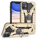 For iPhone 11 Armor Knight Series 2 in 1 PC + TPU Protective Case with Ring Holder(Gold) - 1