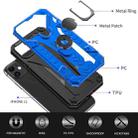 For iPhone 11 Armor Knight Series 2 in 1 PC + TPU Protective Case with Ring Holder(Blue) - 3