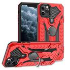 For iPhone 11 Pro Max Armor Knight Series 2 in 1 PC + TPU Protective Case with Ring Holder(Red) - 1
