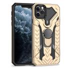 For iPhone 11 Pro Max Armor Knight Series 2 in 1 PC + TPU Protective Case with Ring Holder(Gold) - 2