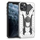 For iPhone 11 Pro Max Armor Knight Series 2 in 1 PC + TPU Protective Case with Ring Holder(Silver) - 2