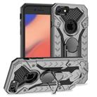 For iPhone SE 2022 / SE 2020 / 8 / 7 Armor Knight Series 2 in 1 PC + TPU Protective Case with Ring Holder(Grey) - 1