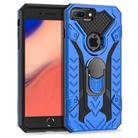 For iPhone 8 Plus & 7 Plus Armor Knight Series 2 in 1 PC + TPU Protective Case with Ring Holder(Blue) - 2