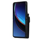 For Motorola Razr 60 Ultra Ring Holder RFID Card Slot Phone Case(Black) - 3