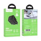 hoco N66 Ingenious GaN PD35W Type-C Single Port Charger, EU Plug(Black) - 3