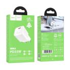 hoco N66 Ingenious GaN PD35W Type-C Single Port Charger, EU Plug(White) - 3