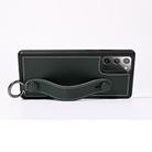 For Samsung Galaxy Note 20 Top Layer Cowhide Shockproof Protective Case with Wrist Strap Bracket(Green) - 3