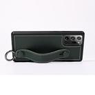 For Samsung Galaxy Note 20 Ultra Top Layer Cowhide Shockproof Protective Case with Wrist Strap Bracket(Green) - 3