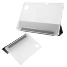 For Honor Pad 10 12.1 3-fold Clear TPU Smart Leather Tablet Case with Pen Slot(Black) - 3