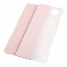 For Honor Pad 10 12.1 3-fold Clear TPU Smart Leather Tablet Case with Pen Slot(Sand Pink) - 2