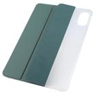 For Xiaomi Redmi Pad 2 3-fold Clear TPU Smart Leather Tablet Case with Pen Slot(Dark Green) - 2