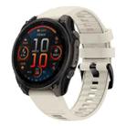 For Garmin 20mm Quick Release Solid Color Silicone Watch Band(Starlight Color) - 1