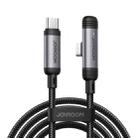 JOYROOM S-A56 EnjoyX Series 60W Type-C to Type-C 90 Degree Fast Charging Data Cable, Length:1.2m(Black) - 1
