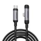 JOYROOM S-A56 EnjoyX Series 30W Type-C to 8 Pin 90 Degree Fast Charging Data Cable, Length:1.2m(Black) - 1