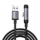 JOYROOM S-A56 EnjoyX Series 3A USB to Type-C 90 Degree Fast Charging Data Cable, Length:1.2m(Black) - 1