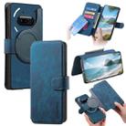 For Nothing CMF Phone 3a CaseNeo MagSafe RFID Anti-theft Retro Leather Phone Case(Blue) - 1