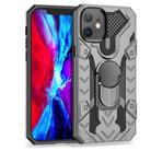 For iPhone 12 mini Iron Knight Series 2 in 1 PC + TPU Phone Case with Ring Holder(Grey) - 2