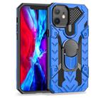 For iPhone 12 mini Iron Knight Series 2 in 1 PC + TPU Phone Case with Ring Holder(Blue) - 1