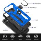 For iPhone 12 mini Iron Knight Series 2 in 1 PC + TPU Phone Case with Ring Holder(Blue) - 2