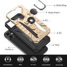 For iPhone 12 mini Iron Knight Series 2 in 1 PC + TPU Phone Case with Ring Holder(Gold) - 3