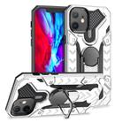 For iPhone 12 mini Iron Knight Series 2 in 1 PC + TPU Phone Case with Ring Holder(Silver) - 1