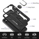 For iPhone 12 / 12 Pro Iron Knight Series 2 in 1 PC + TPU Phone Case with Ring Holder(Black) - 3