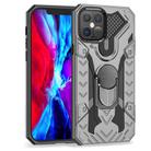 For iPhone 12 / 12 Pro Iron Knight Series 2 in 1 PC + TPU Phone Case with Ring Holder(Grey) - 2