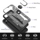 For iPhone 12 / 12 Pro Iron Knight Series 2 in 1 PC + TPU Phone Case with Ring Holder(Grey) - 3