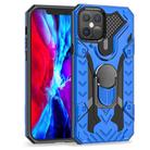 For iPhone 12 / 12 Pro Iron Knight Series 2 in 1 PC + TPU Phone Case with Ring Holder(Blue) - 2