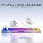 JOYROOM JR-TCL06 67W USB-C / Type-C Port GaN Fast Charger with Retractable Cable, EU Plug(White) - 2