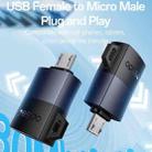 Yesido GS33 USB 2.0 Female to Micro USB Male 480Mbps Charging Adapter(Black) - 2