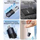Yesido GS33 USB 2.0 Female to Micro USB Male 480Mbps Charging Adapter(Black) - 6
