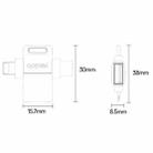 Yesido GS35 2 in 1 USB 3.0 Female to Type-C/8 Pin Male Charging Adapter(Black) - 3