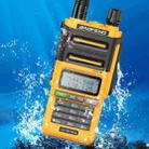 Baofeng UV-9R PRO Dot Matrix LCD Screen IP57 Waterproof Handheld Analog Walkie Talkie, Plug:EU Plug(Yellow) - 1