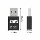RE-905 Built-in Antenna Bluetooth WiFi 2 in 1 Computer Driver-free USB Network Adapter(Black) - 2