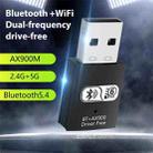 RE-905 Built-in Antenna Bluetooth WiFi 2 in 1 Computer Driver-free USB Network Adapter(Black) - 3