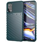 For OPPO Realme 7 Pro Thunderbolt Shockproof TPU Soft Case(Dark Green) - 1