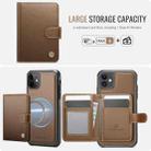 For iPhone 12 / 12 Pro JEEHOOD J09 Buckle Card Bag MagSafe Magnetic Style RFID Leather Phone Case(Brown) - 2
