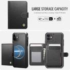 For iPhone 11 JEEHOOD J09 Buckle Card Bag MagSafe Magnetic Style RFID Leather Phone Case(Black) - 2