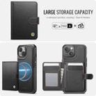 For iPhone 15 Plus / 14 Plus JEEHOOD J09 Buckle Card Bag MagSafe Magnetic Style RFID Leather Phone Case(Black) - 2