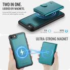 For iPhone SE 2022 / SE 2020 / 8 / 7 JEEHOOD J09 Buckle Card Bag MagSafe Magnetic Style RFID Leather Phone Case(Green) - 3
