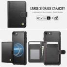 For iPhone SE 2022 / SE 2020 / 8 / 7 JEEHOOD J09 Buckle Card Bag MagSafe Magnetic Style RFID Leather Phone Case(Black) - 2