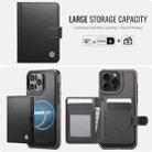 For iPhone 14 Pro Max JEEHOOD J09 Buckle Card Bag MagSafe Magnetic Style RFID Leather Phone Case(Black) - 2