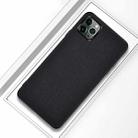 For iPhone 12 mini Shockproof Cloth Texture PC+ TPU Protective Case(Black) - 1