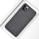 For iPhone 12 Pro Max Shockproof Cloth Texture PC+ TPU Protective Case(Grey) - 1