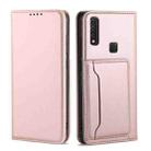 For Samsung Galaxy M60s Strong Magnetism Shockproof Horizontal Flip Liquid Feel Leather Case with Holder & Card Slots & Wallet(Rose Gold) - 2