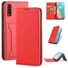 For Samsung Galaxy M60s Strong Magnetism Shockproof Horizontal Flip Liquid Feel Leather Case with Holder & Card Slots & Wallet(Red) - 1