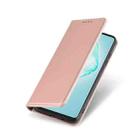 For Samsung Galaxy M80s Strong Magnetism Shockproof Horizontal Flip Liquid Feel Leather Case with Holder & Card Slots & Wallet(Rose Gold) - 3