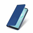 For Samsung Galaxy M80s Strong Magnetism Shockproof Horizontal Flip Liquid Feel Leather Case with Holder & Card Slots & Wallet(Blue) - 3